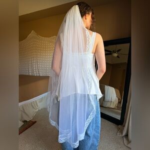 Lace Edge Bridal Veil